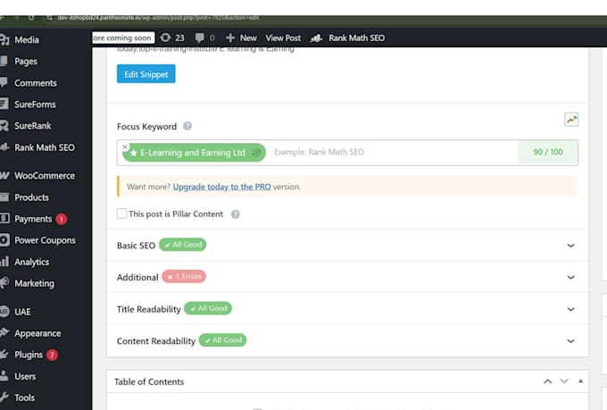 optimization website onpage seo geo aeo technical for wordpress